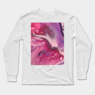 Purple pink red dirty pour 3 Long Sleeve T-Shirt